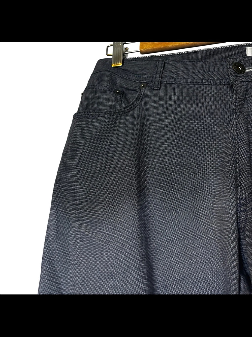 BRAX Feel Good Cooper Fancy Men’s Pants Blue 5-Pocket Stretch Chino Size 36x34 - Picture 5 of 5